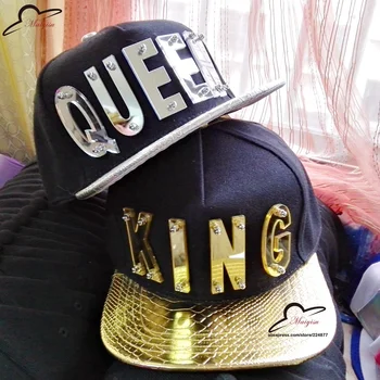 Kralj i kraljica je običaj slr akril slova šešir košarkaški šešir muške kape unisex Gorras hip-hop Snapbacks brand Cap