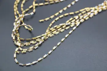 AAAA pravokutni Cirkon stana pandža lanac ogrlica i naušnice nakit pribor pribor za cipele гальваника