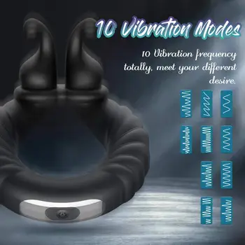 Vibracioni penis maser muški prsten za penis čistoći seks igračaka za muškarce odgađanje ejakulacije 10 načina dildo vibrator za muškarce masturbator