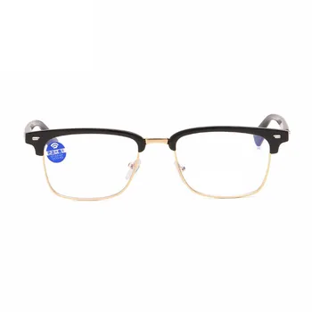 Anti-plava svjetla naočale za čitanje naočale za čitanje muškarci i žene visoku kvalitetu polovica okvira diopters poslovni ljudi naočale za čitanje