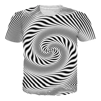 Raisevern Psychedelic 3D T-Shirt Trippy Print Women Men Unisex Tee Tops Summer Casual Style Tshirt Plus Size Drop Shipping