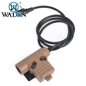 WADSN U94 PTT kabel utikač vojni adapter za voki-toki Motorola Kenwood TYT F8 BAOFENG 5R Radio slušalice dodatna oprema WZ113