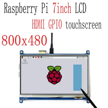 Malina Pi 3B+/4B 7-inčni LCD zaslon HDMI zaslon osjetljiv na dodir 800x480 TFT više od 5-inčni LCD zaslon