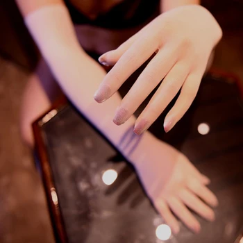 Tanak пятипалый svilene čarape duge rukavica ženska kombinacija anti-kuka svila Beautifu baršun prozračni apsorpciju znoja ruku rukavice
