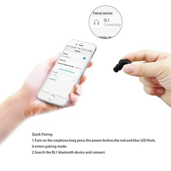 CHYI novi nevidljivi Bežične Bluetooth slušalice mini telefona S 300 mah punjenje kutija prijenosni