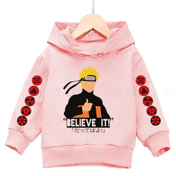 2021 novi dolazak Harajuku anime hoodies Naruto jesen djeca pamuk print pulover majica hip-hop ulica odjeća dječak/djevojčica