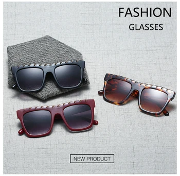 JackJad 2020 Moda Cool Kvadratnom Stil Gradijent Je Sunčane Naočale Stare Perforirani Zlatni Lanac Brand Dizajn Sunčane Naočale Oculos De Sol