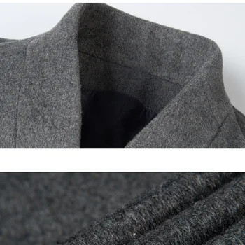 BOLUBAO brand vuna mješavina kaput Muške Zimske muške fine čvrste sekcije duge vune kaput business casual trend vune muški kaputi