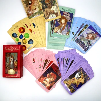 The Enchanted Love 78 Tarot Cards Deck the lover ' s Guide to Dating Mating and Relating Card Game Gifts Arcana Početnik Tarot Set