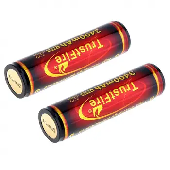TrustFire 4pcs 3.7 V 3400mAh High Capacity 18650 Li-ion punjiva baterija sa zaštićenom tiskane ploče za led svjetla / farovi