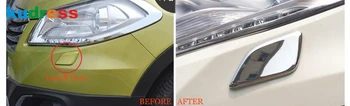 Za Suzuki Sx4 S-Cross-2018 ABS kromirana prednja fara automobila zaštitni lim vode poklopac glave svjetlo brisač naljepnica pribor za slaganje