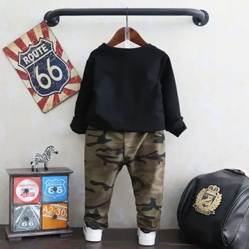 2020 djevojčice dječaci cool army odijelo za Bebe Kids dječje casual odjeća uključujući top+hlače 2 kom. U paketu