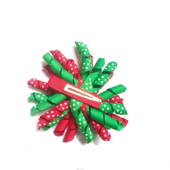 Božićni kopče za kosu Božić korker bows korker hair bow šarene kopče za kosu Corker mix color boutique korker bows