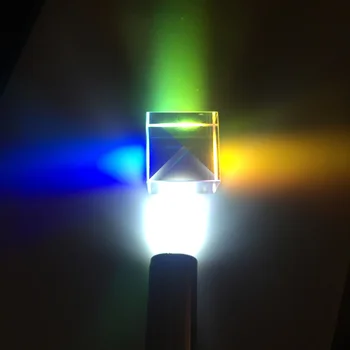 1pc 20*20*17 mm/0.78*0.78*0.66 u kreativne fotografije Duga stakla sa svjetlom кубом Цветорассеивающая Prizma