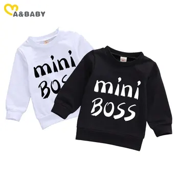Ma&Baby 0-24 m jesen proljeće dijete novorođenče Djevojčica i Dječak hoodies veste Mini šef pismo dugi rukav top