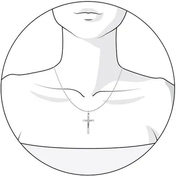 Katolički križ Sokolovi srebrni nakit 925 ženski / muški, muški / ženski