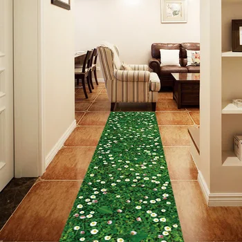 U obliku srca travnjak zid naljepnice lijepe cvijeće home dekor zelena trava paul naljepnica postolje umjetnost PVC vinil uređenje sobe
