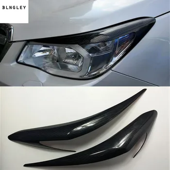 2 kom./lot ABS Carbon fiber grain Headlamps light brow decoration cover for 2013-2017 Subaru Forester auto oprema