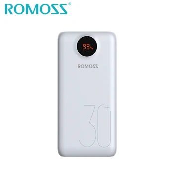 ROMOSS SW30+ Power Bank 30000mAh podržava USB Type-C 18W PD / QC3.0 obostrano brzo punjenje vanjski pričuvnu bateriju Powerbank