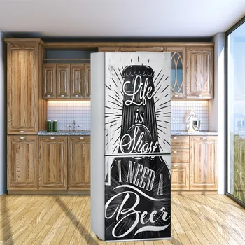 60x180cm 3D hladnjak vrata plakat desktop kuhinja dekoracija kuće umjetnost mural samoljepljive, vodootporan DIY naljepnica naljepnica zid