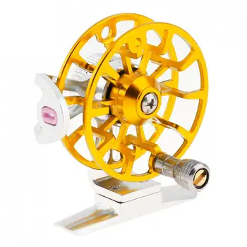 Full metal bivši ice ribolov spool ribolov kotača ultra-lagani 50 g 5 boja dodatno