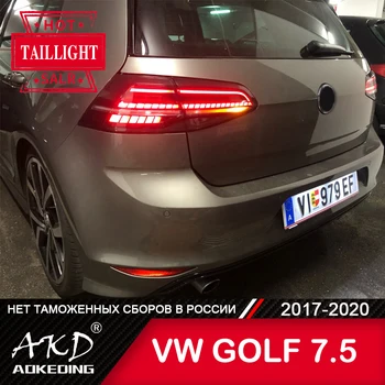 Styling automobila stražnje svjetlo za VW Golf je Golf 7 7.5 MK7. 5 2017-2019 LED stražnja svjetla stražnja svjetla DRL dinamički signal kočnice auto oprema
