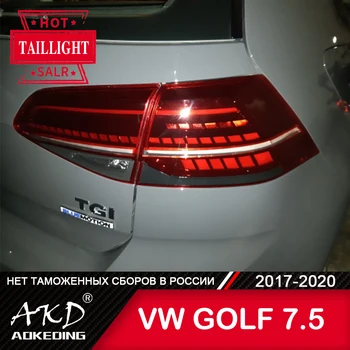 Styling automobila stražnje svjetlo za VW Golf je Golf 7 7.5 MK7. 5 2017-2019 LED stražnja svjetla stražnja svjetla DRL dinamički signal kočnice auto oprema