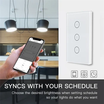 Tuya Smart Life Wifi Smart Wall Touch Light Dimmer Prekidač 1 Gang EU/UK Standard APP Remote Control rad s Amazon Alexa Google
