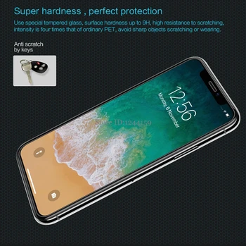 Kaljeno staklo za Appleov IPhone XS Max Screen Protector za IPhone XR X NILLKIN Iznenađujuće H Nanometer Anti-burst zaštitna folija