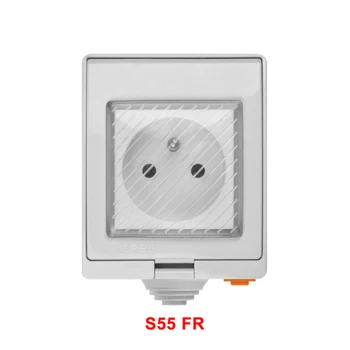 Sonoff S55 Wifi Smart Socket Switch UK/AU/US/FR/DE/ZA APP Remote Control Waterproof Plug Switch radi Alexa Google Home