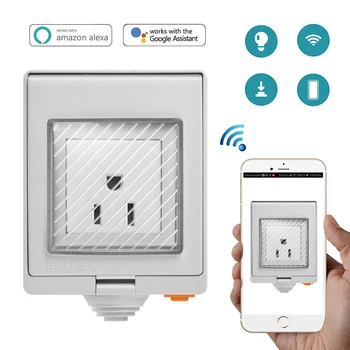 Sonoff S55 Wifi Smart Socket Switch UK/AU/US/FR/DE/ZA APP Remote Control Waterproof Plug Switch radi Alexa Google Home