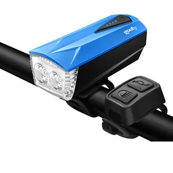 1800 mah vodootporan bicikl prednje svjetlo USB-punjive pametnih svjetala s rogom 800 Lumena led bicikl lampa ciklus svjetiljku