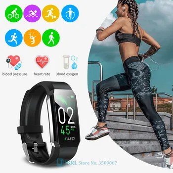 Moda Sport Smart Grupa Žene Muškarci Fitness Tracker Elektronika Digitalni Narukvica Pametni Sat Temperatura Vodootporan Smartband