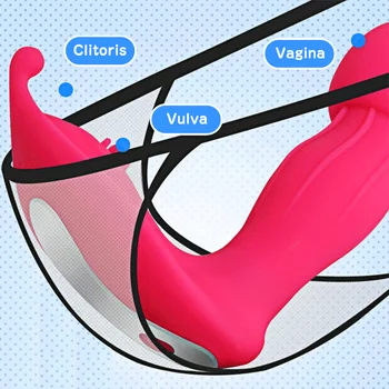 Nosivi leptir dildo vibrator za G-Spot stimulator klitorisa maser seks-igračke za žene daljinski upravljač igračke ženski masturbator