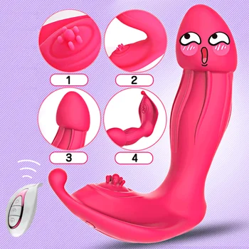 Nosivi leptir dildo vibrator za G-Spot stimulator klitorisa maser seks-igračke za žene daljinski upravljač igračke ženski masturbator