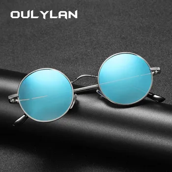 Oulylan Classic polarizovana okrugle sunčane naočale muškarci i starinski brand male metalne sunčane naočale naočale muške naočale za vožnju UV400 dame
