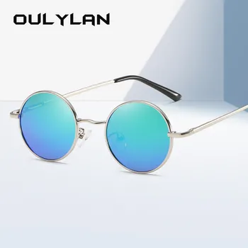 Oulylan Classic polarizovana okrugle sunčane naočale muškarci i starinski brand male metalne sunčane naočale naočale muške naočale za vožnju UV400 dame