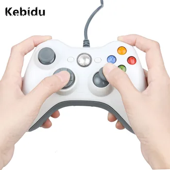 Kebidu Hot Newest 1pc žični USB joystick gamepad bijela kontroler za Microsoft za PC za Windows 7 usb gamepad