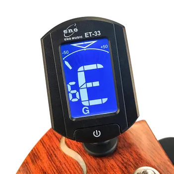 ENO Guitar Tuner Adjustable Anti-Interference LCD Clip-on Digital Electronic Guitar Chromatic ET-33 Bass Guitar Tuner