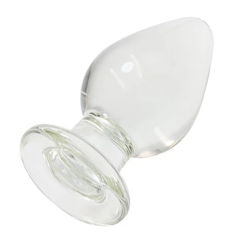 Staklena analnom analni čep je proširiva 5 cm veliki anus lopta masaža masturbacija je seks igračke za žene i muškarce peder Odrasli igre proizvodi