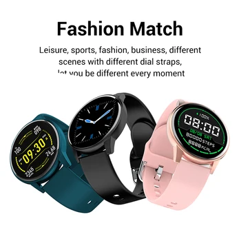 1,3-inčni Bluetooth touchscreen pametni sat monitor srčane vježbe korak fitness tracker pametni sat narukvica za muškarce žene