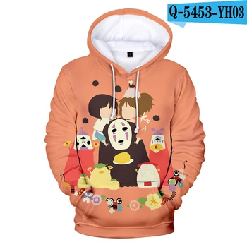 Funny 2 tot 12 Jaar Kinderen Sweatshirt Spirited Away Hoodies Hoodie jongen/meisje Anime EEN Voyage van Chihiro hoodie PlusSize