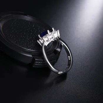 925 sterling srebra moda plava CZ Cirkon žensko vjenčano prstenje nakit ženski prst otvoreni prsten je poklon pad isporuka djevojka