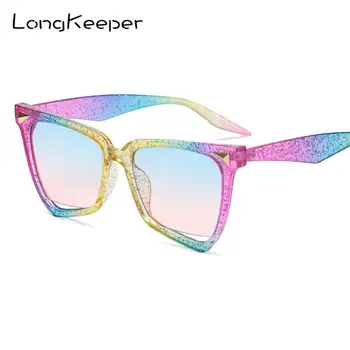 LongKeeper klasicni luksuzni Mačje oči Sunčane naočale ženske boja čokolade naočale marke dizajner klasični Vintage Duga naočale UV400