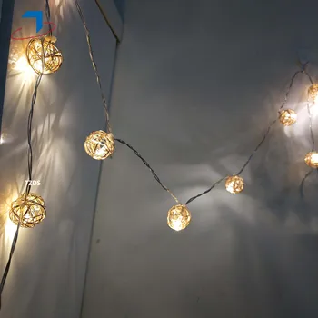 10 led Metal Ball-Light String Fashion Girls Indoor Bedroom party for Romantic Festival Colour Light LED Lamp