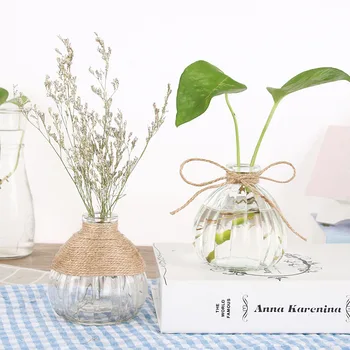 1pc nordijsko prozirna staklena vaza Тыквенная oblik kućni ukras cvijeće Hidroponi mala vaza kućni ukras