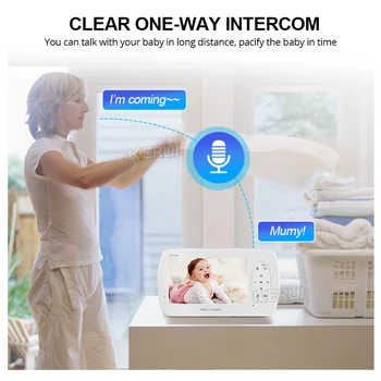 KERUI 4.3-inčni bežični video baby monitor 2 način govoriti dijete usluga sigurnosne kamere VOX način kontrole temperature dječje skladište