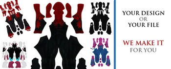 Prilagođeni 3 za digitalni tisak i šivanja odijelo iz vašeg predloška dizajna datoteke Зентаи superheroj cosplay običaj Halloween kostime