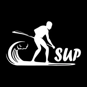 Volkrays moda naljepnica za auto Stand up Paddling Paddleboarding SUP pribor светоотражающая Vinil naljepnica crna / srebrna, 9см*16cm