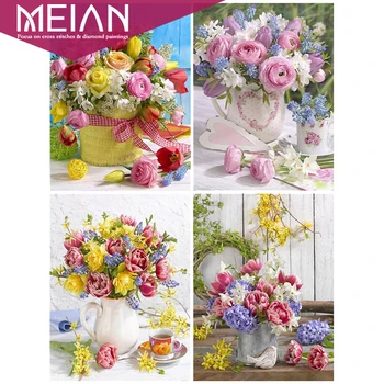 2020 Meian flower 5d diamond slikarstvo кицвазы i cvijeće mozaik umjetnosti 